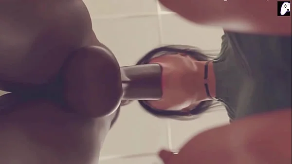 (4K) Beautiful Milf meets a horny black penis and she satisfies him by playing with him and making him cum by fucking and riding him | Hentai 3D