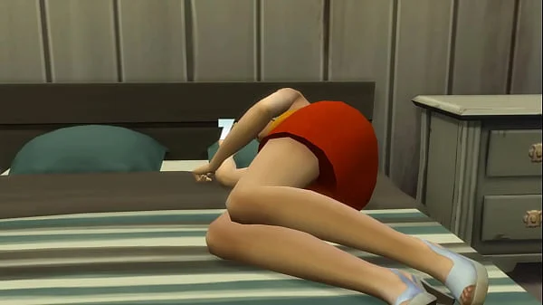 StepSon Fucks Blonde Stepmom After He Masturbated While She taking nap