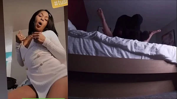 Hot Black Teen Gets Fucked Right After Doing The Ceiling Challenge