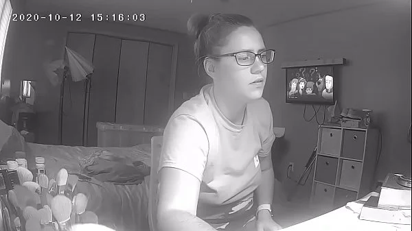 Slutty Teen Skips Homework to Masturbate to Porn Hidden Cam