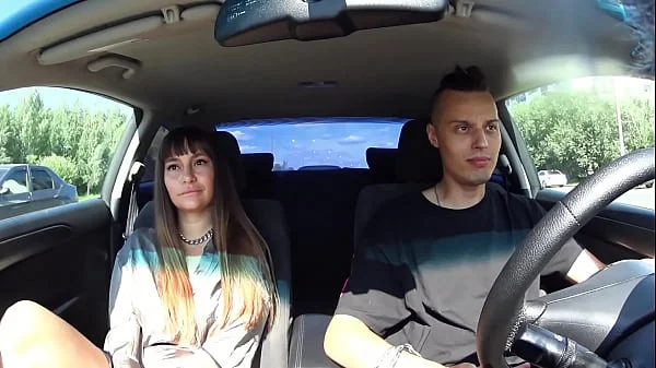 FAKE TAXI WITH A GIRL FROM EXCORT