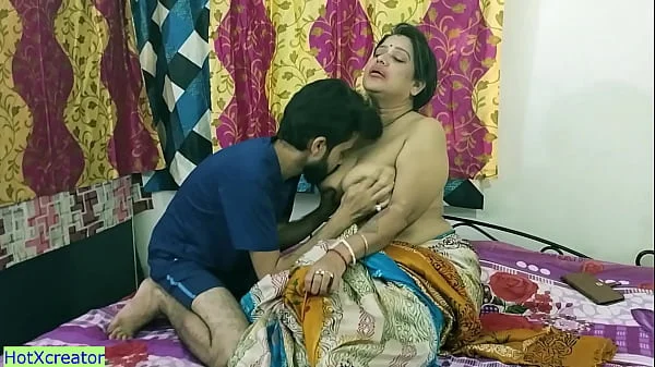 Indian new Milf stepmother and teen stepson amazing hot sex! with clear hindi audio